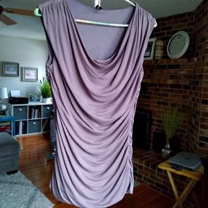 Gorgeous draped neck fitted top